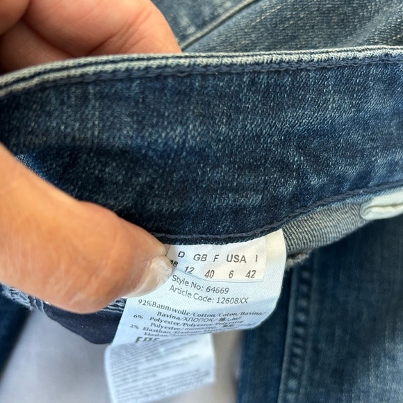 Newport slim Oui jeans with detail - Picture 3 of 9